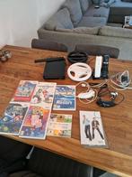 Nintendo Wii Console + Games & Accessoires, Ophalen of Verzenden, Gebruikt, Met 2 controllers, Met games