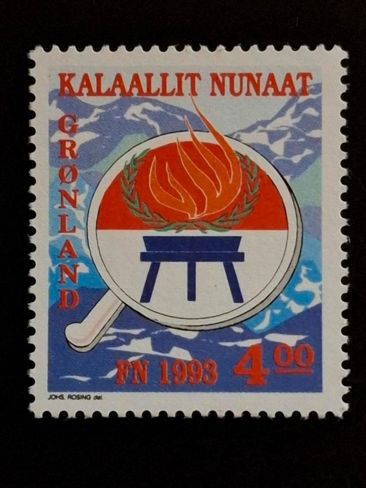 Groenland 1993 United Nations Stamp, Postzegels en Munten, Postzegels | Europa | Scandinavië, Postfris, Denemarken, Ophalen of Verzenden