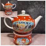 Blond Amsterdam theepot met warmhoudplaat, Blond Amsterdam, Overige typen, Ophalen of Verzenden, Zo goed als nieuw