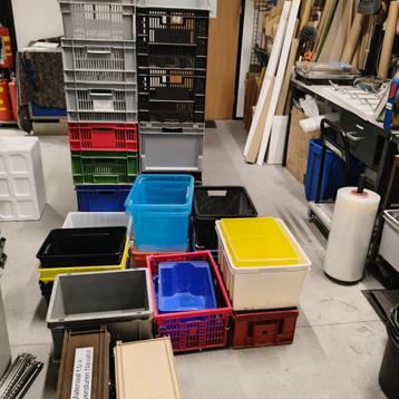 diverse kunststof stapelbakken krat bak opbergbakken beschikbaar voor biedingen