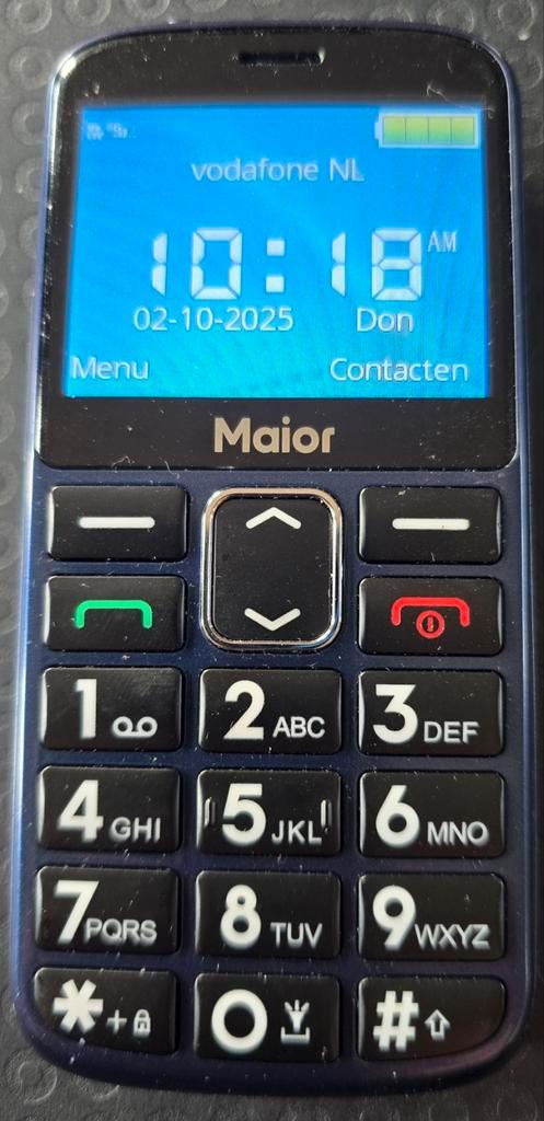 Maior 4G senioren mobiele telefoon, Telecommunicatie, Mobiele telefoons | Overige merken, Zo goed als nieuw, Klassiek of Candybar