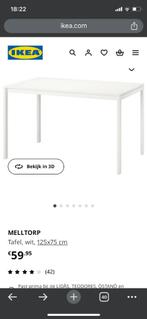 (Eet)tafel IKEA wit NIEUW in doos, Huis en Inrichting, Keuken | Keukenelementen, Ophalen, Wit, Nieuw, 50 tot 100 cm