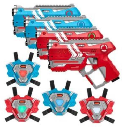 Te huur lasergame Pistolen en Vesten voor feestjes, Hobby en Vrije tijd, Feestartikelen | Verhuur, Zo goed als nieuw, Ophalen