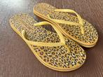Camel / zand x zwart panter & goud Jordache slippers 39 40, Slippers, Overige kleuren, Jordache, Ophalen of Verzenden