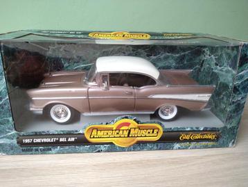 1957 Chevrolet Bel Air 'Fuelie' ERTL 1:18 Vintage Rose Goud