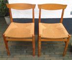 Design vintage Erik Wørts twee stoelen ikea jaren 70, Ophalen, Gebruikt, Twee, Bruin