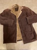 Heren of Dames Suede Jas met Bont - XXL, Bruin, Maat 46/48 (XL) of groter, Ophalen of Verzenden, Zo goed als nieuw