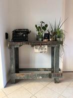 Vintage Industriele werkbank, plantentafel, Huis en Inrichting, Ophalen, Gebruikt, 100 tot 150 cm, 25 tot 50 cm