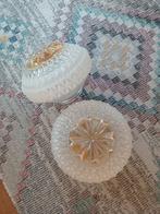 Glashutte plafoniere hollywood regency 2x, Ophalen of Verzenden, Glas