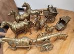 7 x Skulptuur  van parden, Verzenden, Brons