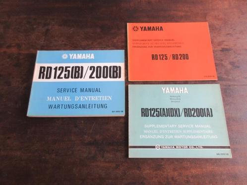 Yamaha RD125 RD200 A B DX werkplaatshandboek manual, Motoren, Handleidingen en Instructieboekjes, Yamaha, Ophalen of Verzenden
