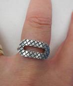 Zilveren aparte vintage ring maat 17 gesigneerd nr.511