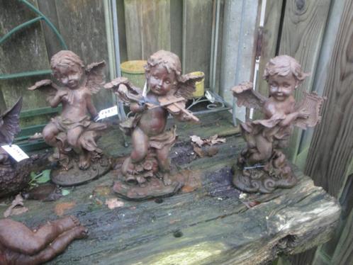 gietijzeren engeltjes, Tuin en Terras, Tuinbeelden, Nieuw, Engelenbeeld, Metaal, Ophalen of Verzenden