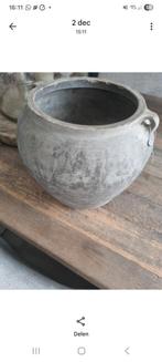 Prachtige grote kruik aura peeperkorn, Tuin en Terras, Bloempotten, Ophalen of Verzenden, Rond, Aardewerk, Minder dan 25 cm