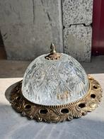 Flushmount Plafonniere plafond lamp kristal antiek, Ophalen of Verzenden, Zo goed als nieuw