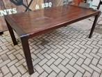 Houten Eettafel - Rechthoekig 100x190x75 cm, Ophalen, Gebruikt, Rechthoekig, Hout