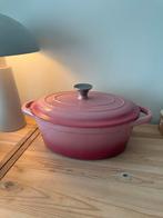 Roze Le Creuset-achtige braadpan - weinig gebruikt, Huis en Inrichting, Ophalen of Verzenden, Zo goed als nieuw, Koekenpan of Braadpan