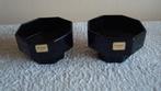 2 zwarte Luminarc schaaltjes vintage/retro, Huis en Inrichting, Keuken | Servies, Verzenden, Overige materialen, Overige stijlen