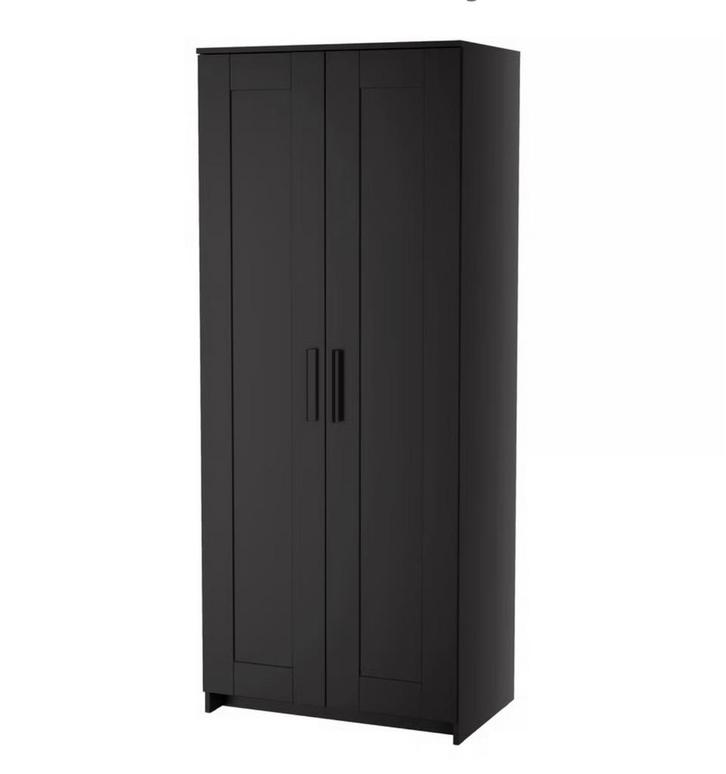 2x Brimnes Kledingkast Zwart - Zo Goed Als Nieuw!, Huis en Inrichting, Kasten | Kledingkasten, Zo goed als nieuw, 150 tot 200 cm