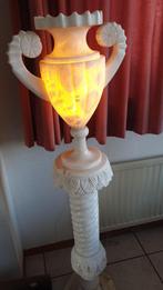 marmeren vaaslamp, Huis en Inrichting, Ophalen, Gebruikt, Overige materialen, 75 cm of meer