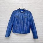 Rino & Pelle Jas Maat 40 Blauw Leer Moto Style, Maat 38/40 (M), Ro, Ro, Rp