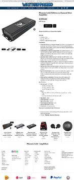 Phoenix Gold ZXM700.5 5 kanaals mini vesterker 750W RMS, Hifi-Focus, Aalsmeerderweg 173 1432 CL, Aalsmeer, Nieuw, Ophalen of Verzenden