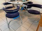 4 vintage buisframe mid century design stoeltjes G.Stopponi, Huis en Inrichting, Stoelen, Ophalen, Zo goed als nieuw, Twee