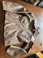 Punt gaaf leren dames jas., Kleding | Heren, Grote Maten, Ophalen of Verzenden, Zo goed als nieuw, Bruin, Jas of Mantel