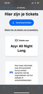 Azyr all night long 23 maart, Tickets en Kaartjes, Evenementen en Festivals