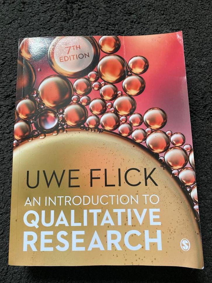 Inleiding tot Kwalitatief Onderzoek - Uwe Flick, Boeken, Studieboeken en Cursussen, Zo goed als nieuw, HBO, Alpha, Ophalen of Verzenden