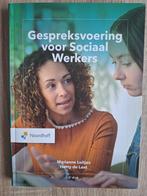 Boek Gespreksvoering voor Sociaal Werkers 2e druk Nieuwstaat, Nieuw, Ophalen of Verzenden, Noordhoff Uitgevers, HBO