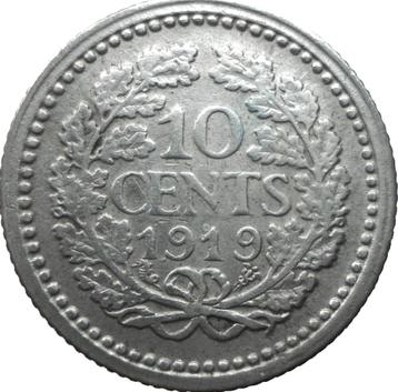 Nederland 10 cent 1919 (zilver) beschikbaar voor biedingen