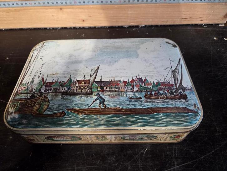Vintage Verkade Koekblik Zaandam Holland, Verzamelen, Blikken, Gebruikt, Koek(jes), Verkade, Ophalen of Verzenden