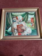 Clown circus, Antiek en Kunst, Kunst | Schilderijen | Klassiek, Ophalen