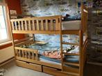 Stapelbed (200x90) blanke lak, Kinderen en Baby's, Kinderkamer | Stapelbedden en Hoogslapers, Ophalen, Gebruikt, Stapelbed