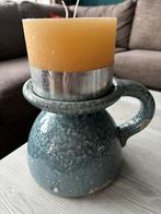 Kruik/kan met kaars, Huis en Inrichting, Ophalen of Verzenden, Zo goed als nieuw, Overige materialen, Minder dan 25 cm