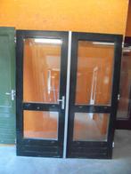 Openslaande tuindeuren dubbelglas, 168 x 213 (nr. BR275A), Ophalen, 120 cm of meer, 200 tot 215 cm, Glas