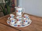I❤️Boerenbont Royal Sphinx Mokkaset + orig. onderbord, Antiek en Kunst, Antiek | Servies compleet, Verzenden