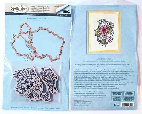 NIEUW Stamp & Die Set No Rain No Flowers van Spellbinders, Hobby en Vrije tijd, Scrapbooking, Nieuw, Frame of Mal, Overige merken