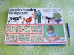 Simplex houten boerderij puzzel, Ophalen of Verzenden, Minder dan 10 stukjes, Gebruikt, Van hout