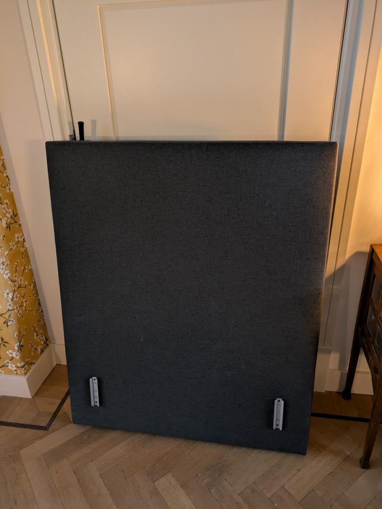 Leenbakker Orebro Hoofdbord Eenpersoons 92x110 antraciet, Huis en Inrichting, Slaapkamer | Bedden, Ophalen, 90 cm, Eenpersoons