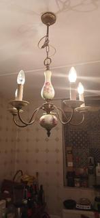 keramiek/porseleinen kroonluchter 5-armig € 50,00, Ophalen, Gebruikt
