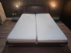 Elektrisch verstelbaar bed 160x200 met aanpasbare matrassen, Huis en Inrichting, Overige materialen, Verstelbaar, Bruin, Tweepersoons