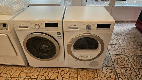 Prachtige jonge Bosch Setje Wasmachine en warmtepomp droger, Witgoed en Apparatuur, Wasmachines, Zo goed als nieuw, Voorlader