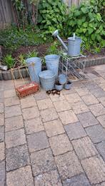 lot zinken tuin accessoires, Ophalen