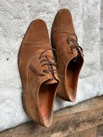 Van Lier suede schoenen lichtbruin/cognac maat 42, Bruin, Van Lier, Ophalen of Verzenden, Zo goed als nieuw