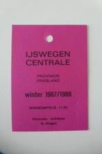 schaatskaart 1987 / 1988 IJswegen Centrale Friesland Nieuw, Ophalen, Nieuw