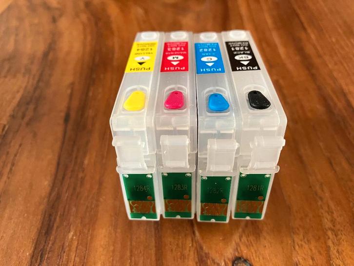 Hervulbare Epson cartridges met inkt - Smartink, Computers en Software, Printerbenodigdheden, Zo goed als nieuw, Cartridge, Ophalen of Verzenden