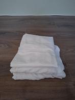 Drie moltons wit voor co sleeper of wieg circa 90 bij 50 cm, Jongetje of Meisje, Ophalen of Verzenden, Zo goed als nieuw, Wit