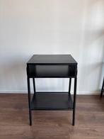 Zwart platenspeler tafeltje, Ophalen, Minder dan 55 cm, Vierkant, Zo goed als nieuw